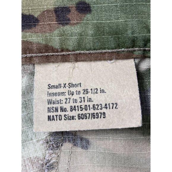 US Army Issue Combat Uniform Unisex OCP Trouser Nylon Cotton Size Small X-Short - Picture 16 of 16